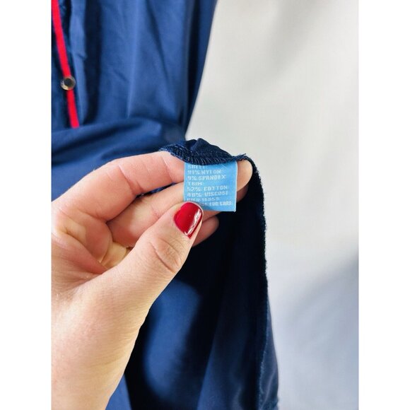 J. McLaughlin Catalina Cloth Button Front Roll Sleeve Shirt Dress - Picture 6 of 7